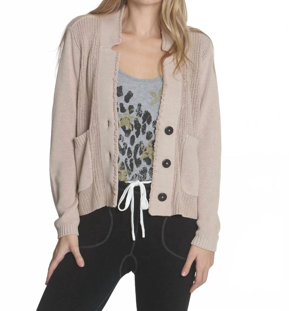 NEW LABEL+THREAD women's natalie blazer in sand